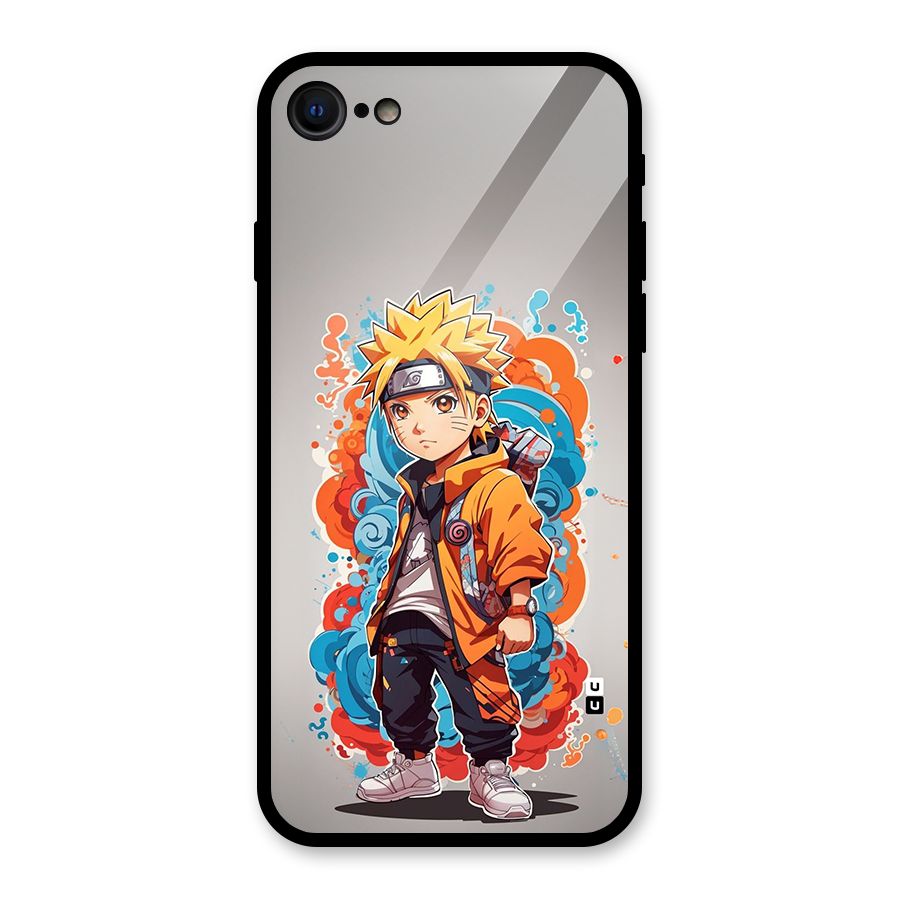 Cool Naruto Uzumaki Glass Back Case for iPhone 7