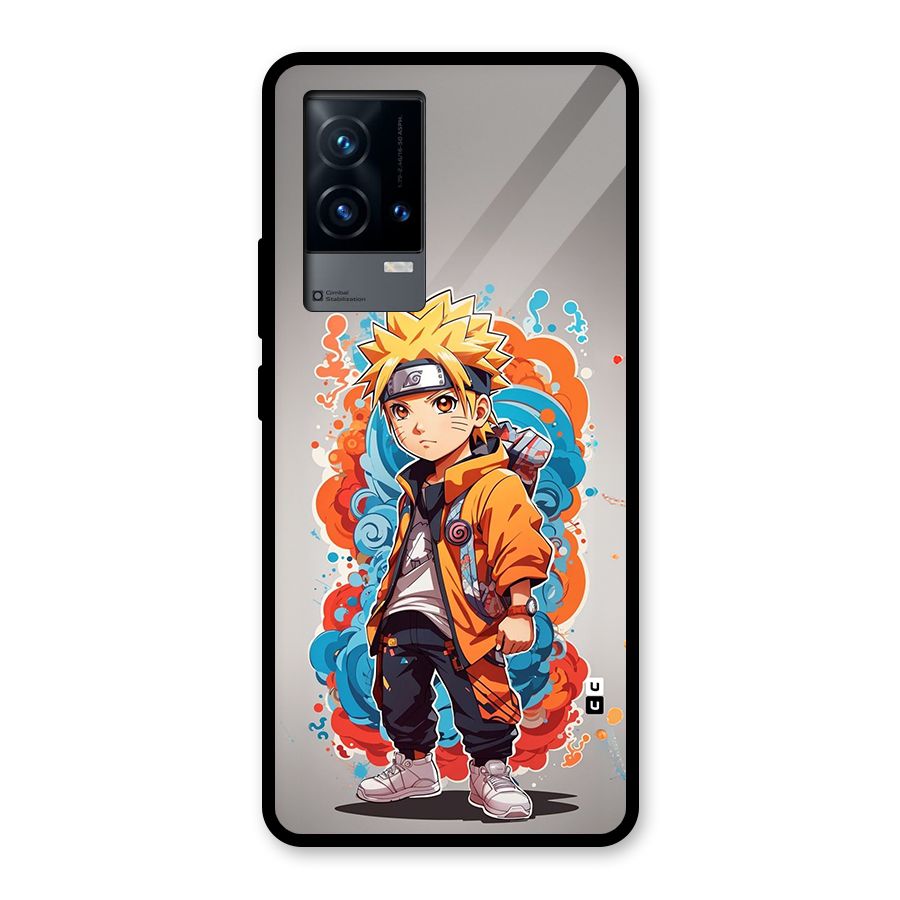 Cool Naruto Uzumaki Glass Back Case for iQOO 9 5G