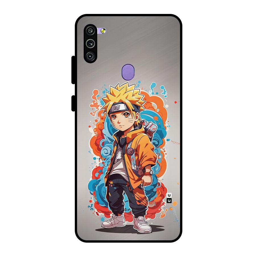 Cool Naruto Uzumaki Metal Back Case for Galaxy M11