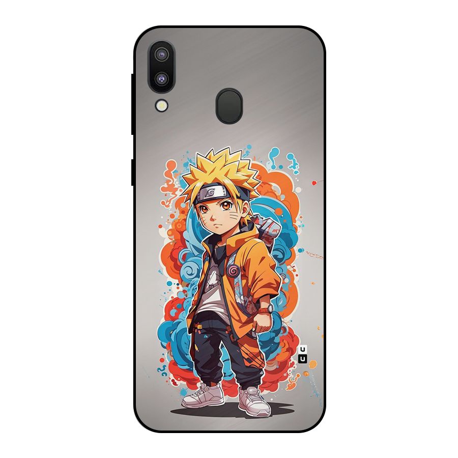 Cool Naruto Uzumaki Metal Back Case for Galaxy M20