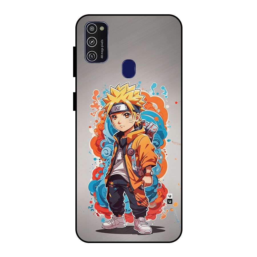 Cool Naruto Uzumaki Metal Back Case for Galaxy M30s