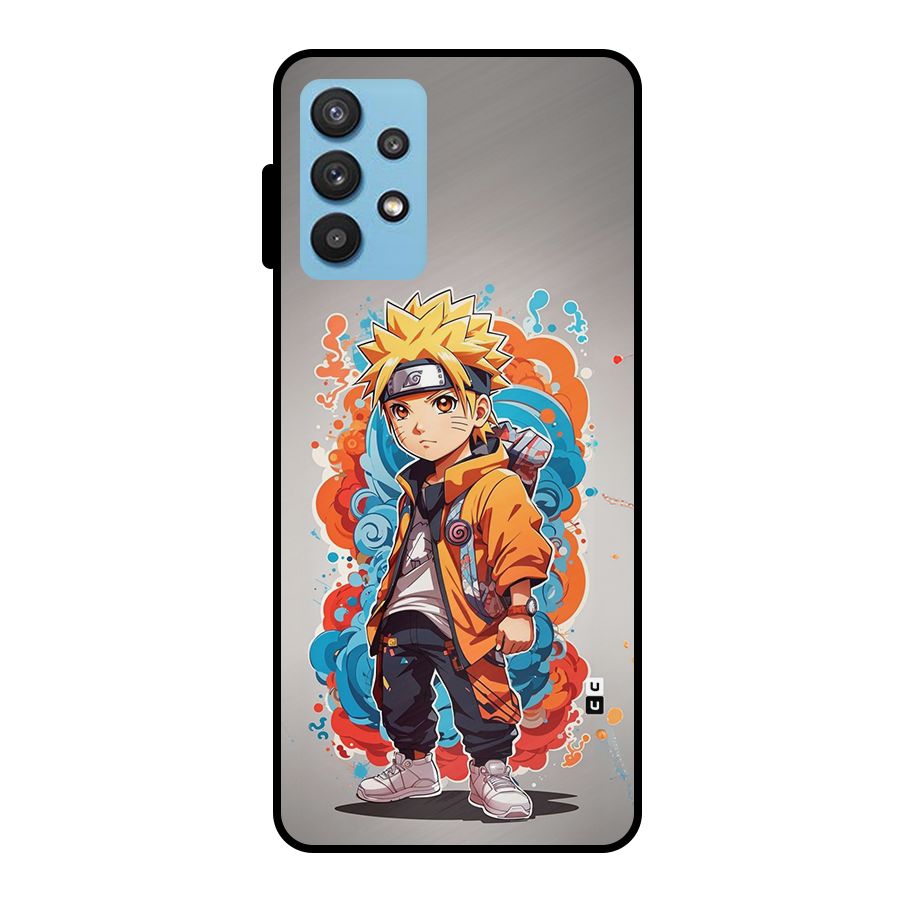 Cool Naruto Uzumaki Metal Back Case for Galaxy M32 5G