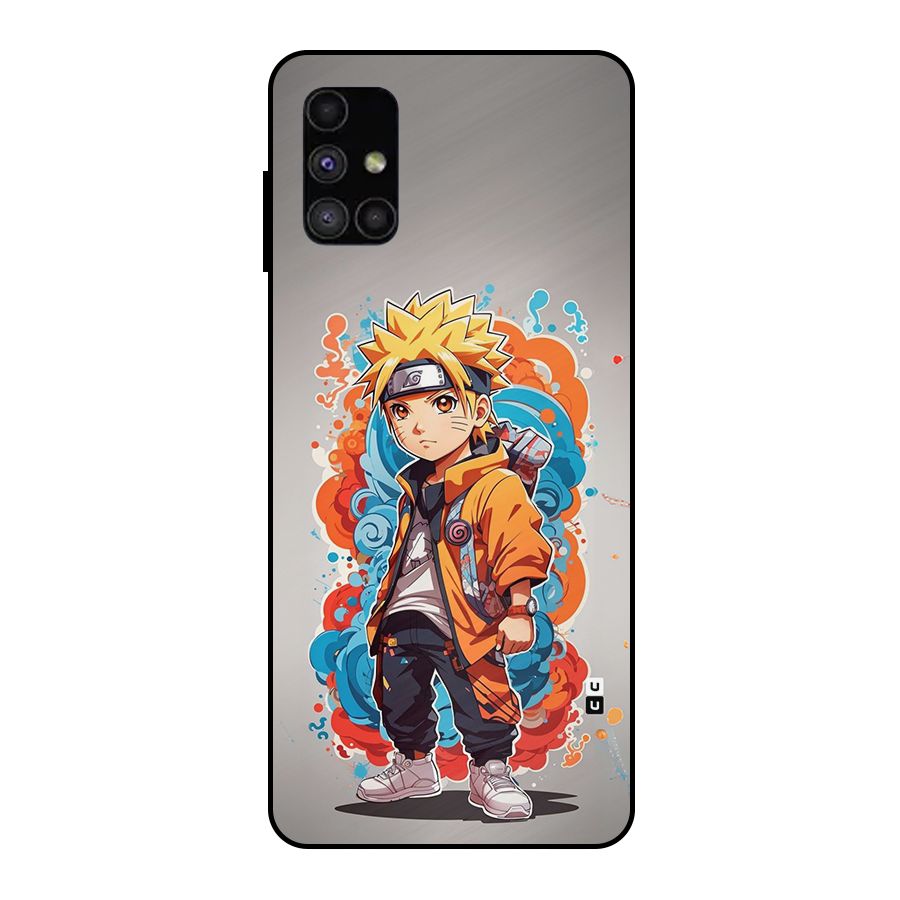 Cool Naruto Uzumaki Metal Back Case for Galaxy M51