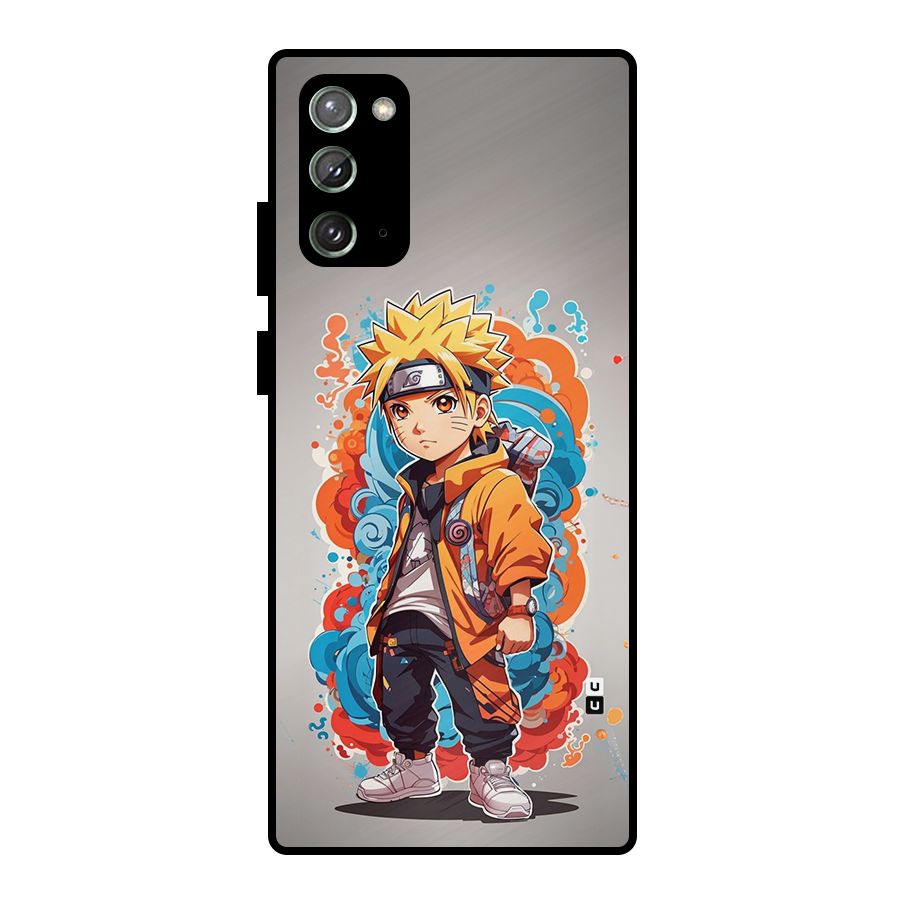 Cool Naruto Uzumaki Metal Back Case for Galaxy Note 20