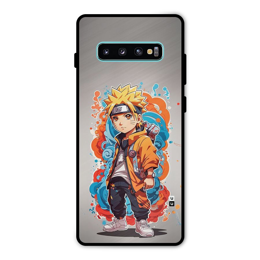 Cool Naruto Uzumaki Metal Back Case for Galaxy S10 Plus