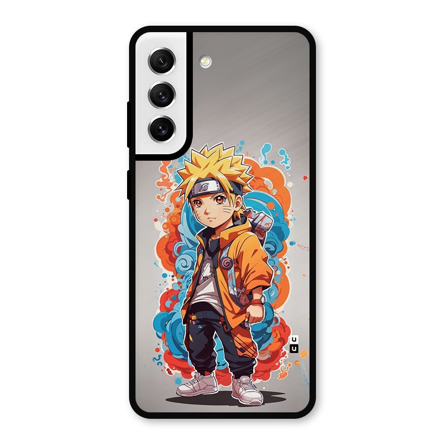 Cool Naruto Uzumaki Metal Back Case for Galaxy S21 FE 5G