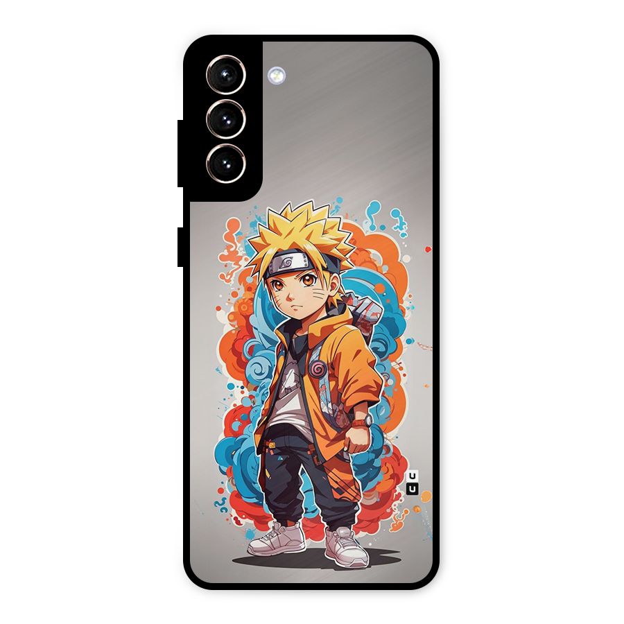 Cool Naruto Uzumaki Metal Back Case for Galaxy S21 Plus