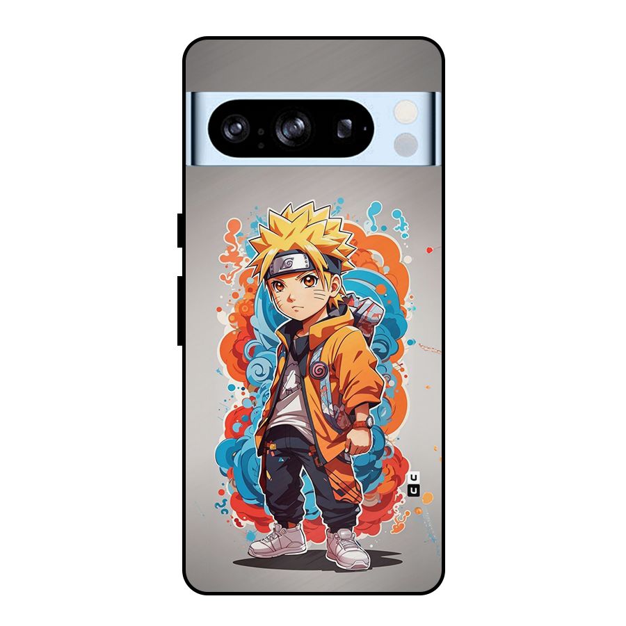 Cool Naruto Uzumaki Metal Back Case for Google Pixel 8 Pro