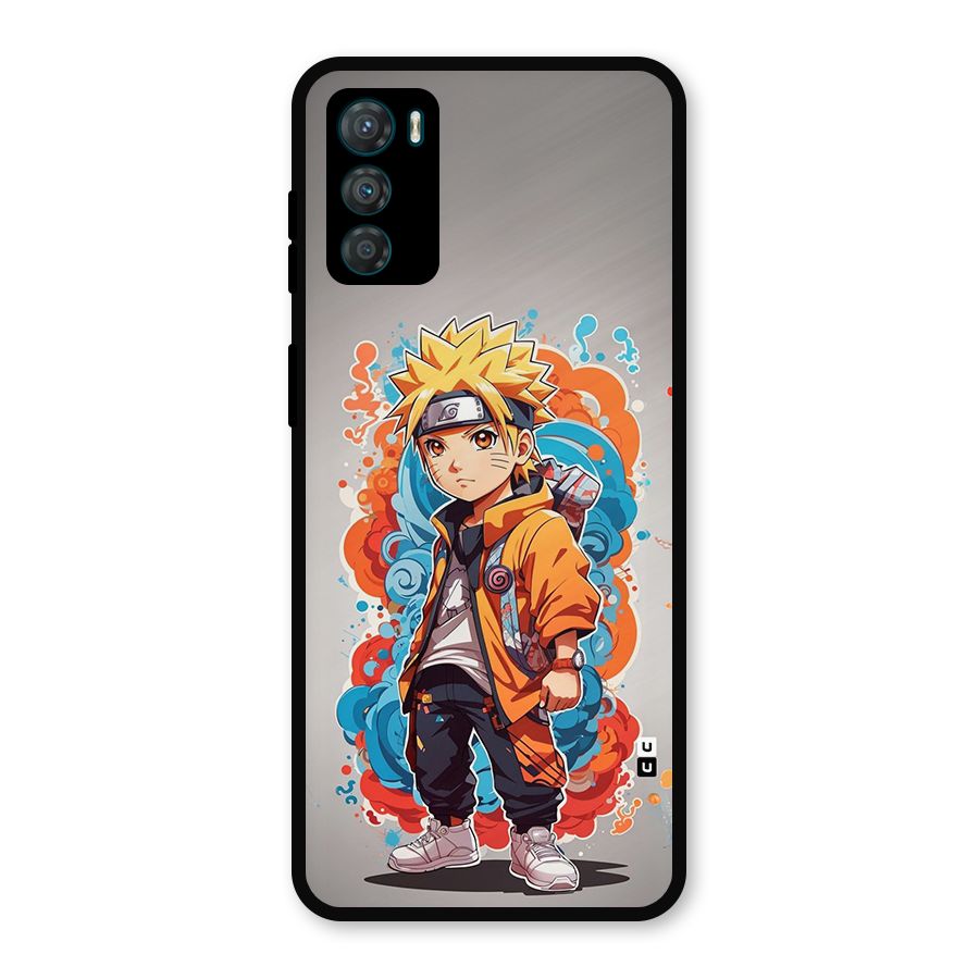Cool Naruto Uzumaki Metal Back Case for Moto G42