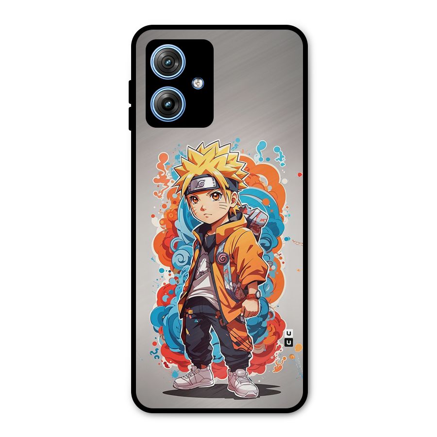 Cool Naruto Uzumaki Metal Back Case for Moto G54