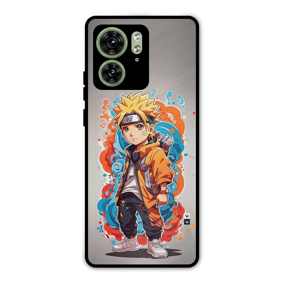 Cool Naruto Uzumaki Metal Back Case for Motorola Edge 40 5G