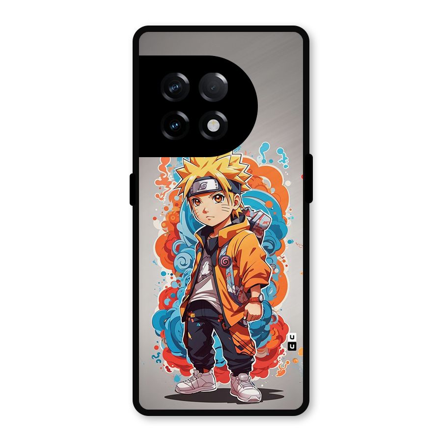 Cool Naruto Uzumaki Metal Back Case for OnePlus 11R
