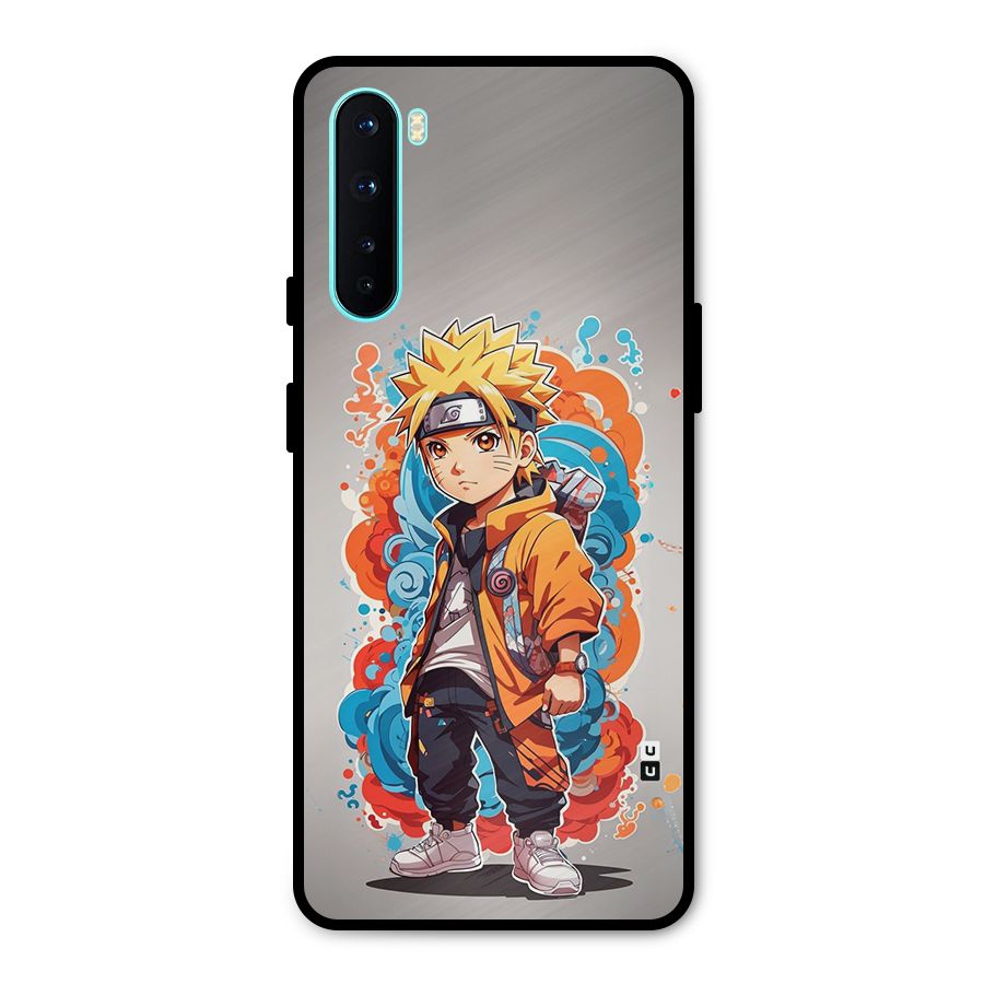 Cool Naruto Uzumaki Metal Back Case for OnePlus Nord