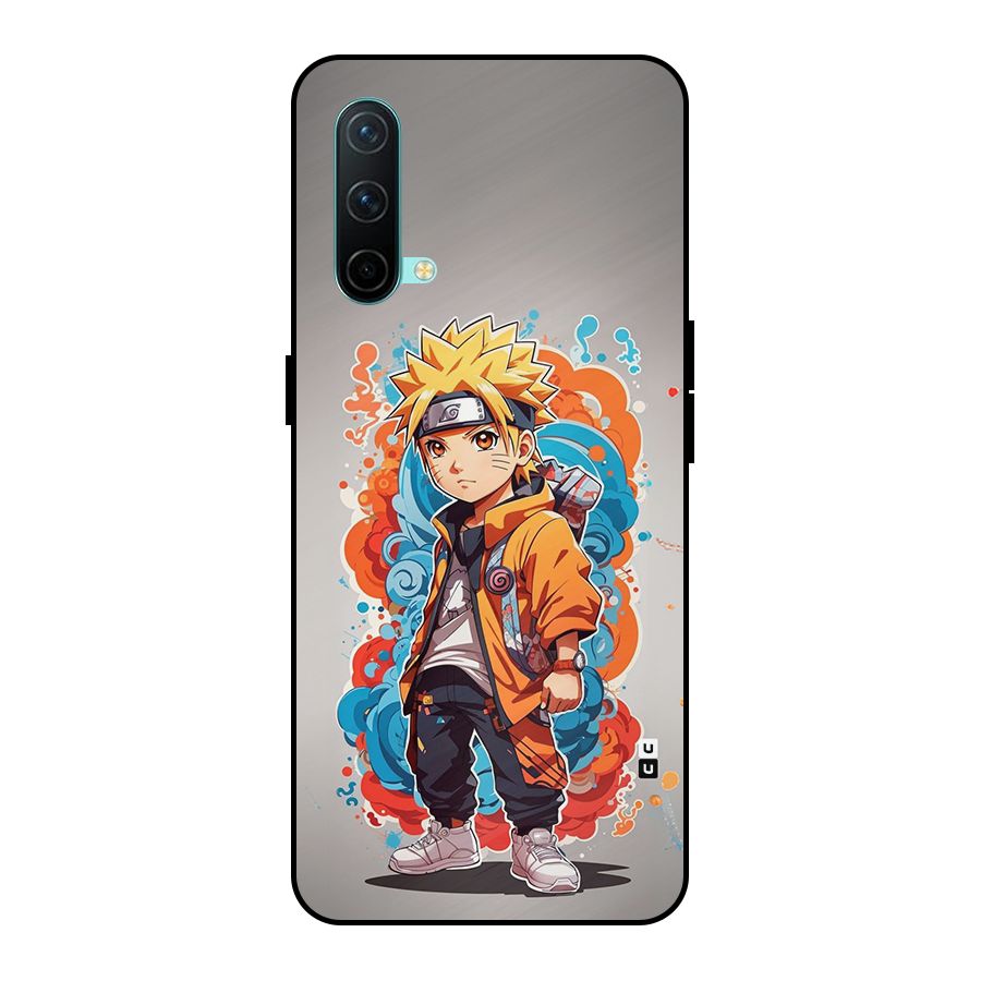 Cool Naruto Uzumaki Metal Back Case for OnePlus Nord CE 5G