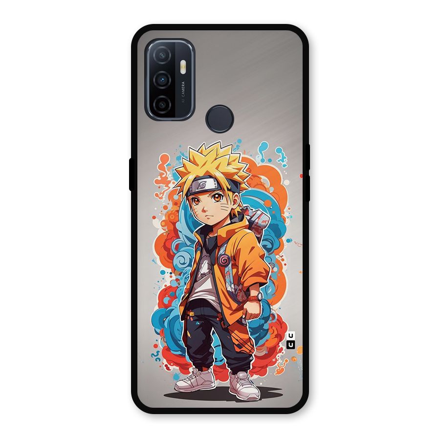 Cool Naruto Uzumaki Metal Back Case for Oppo A53