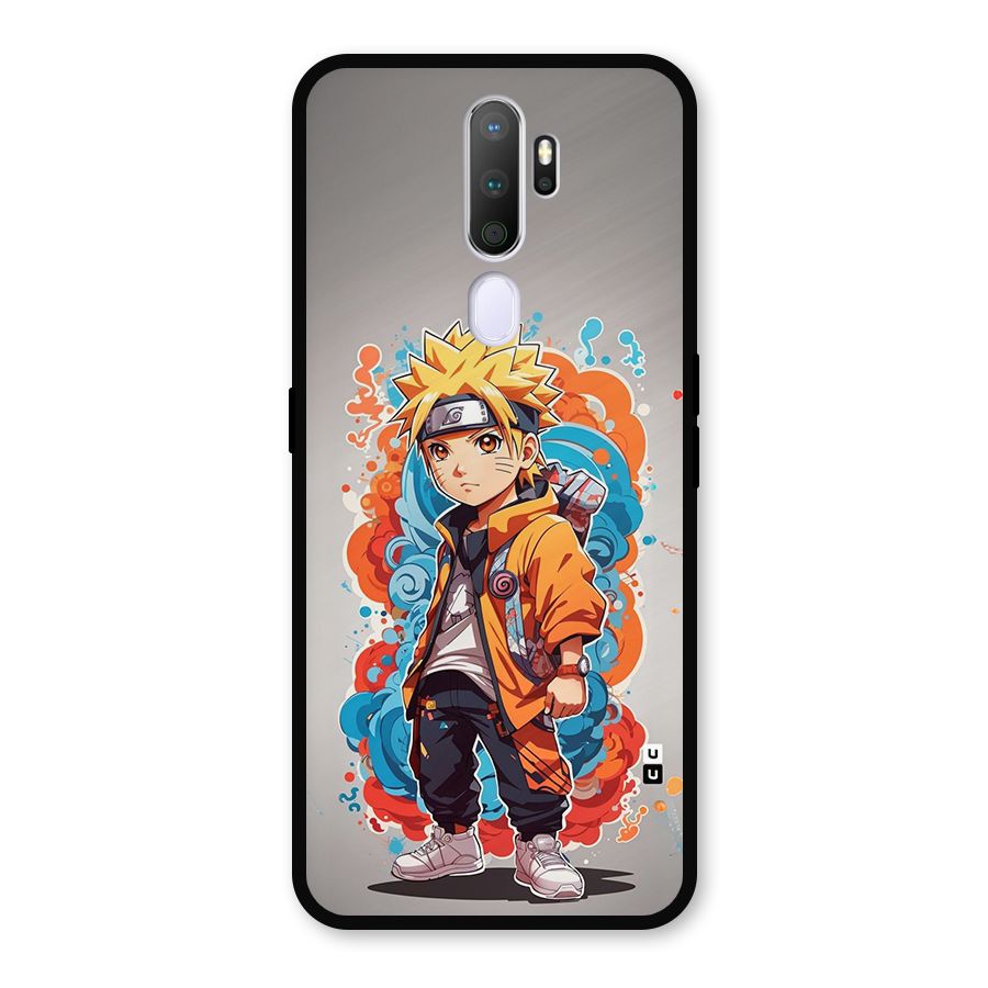Cool Naruto Uzumaki Metal Back Case for Oppo A5 (2020)