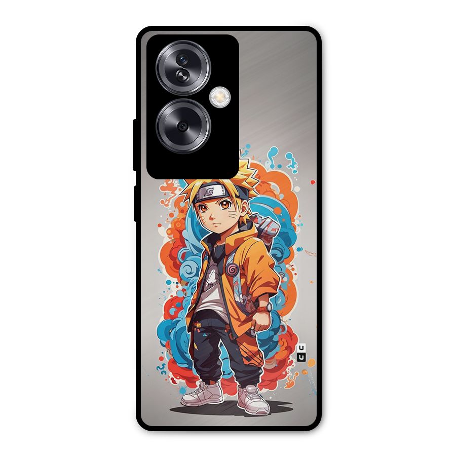 Cool Naruto Uzumaki Metal Back Case for Oppo A79 5G