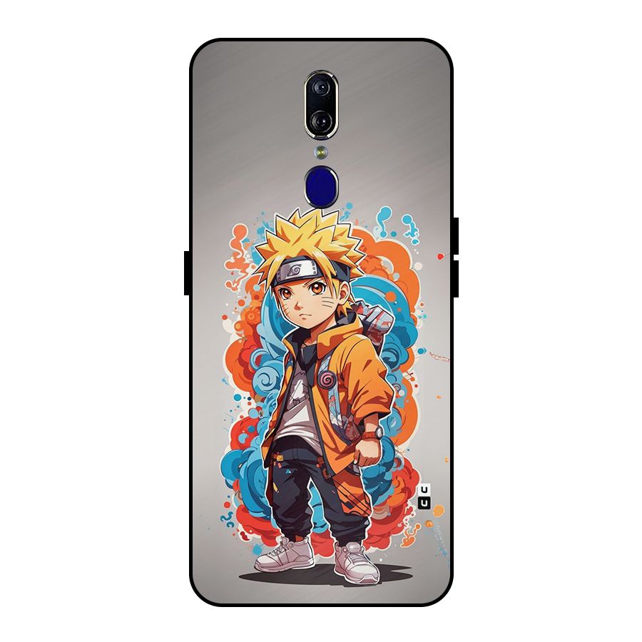 Cool Naruto Uzumaki Metal Back Case for Oppo F11