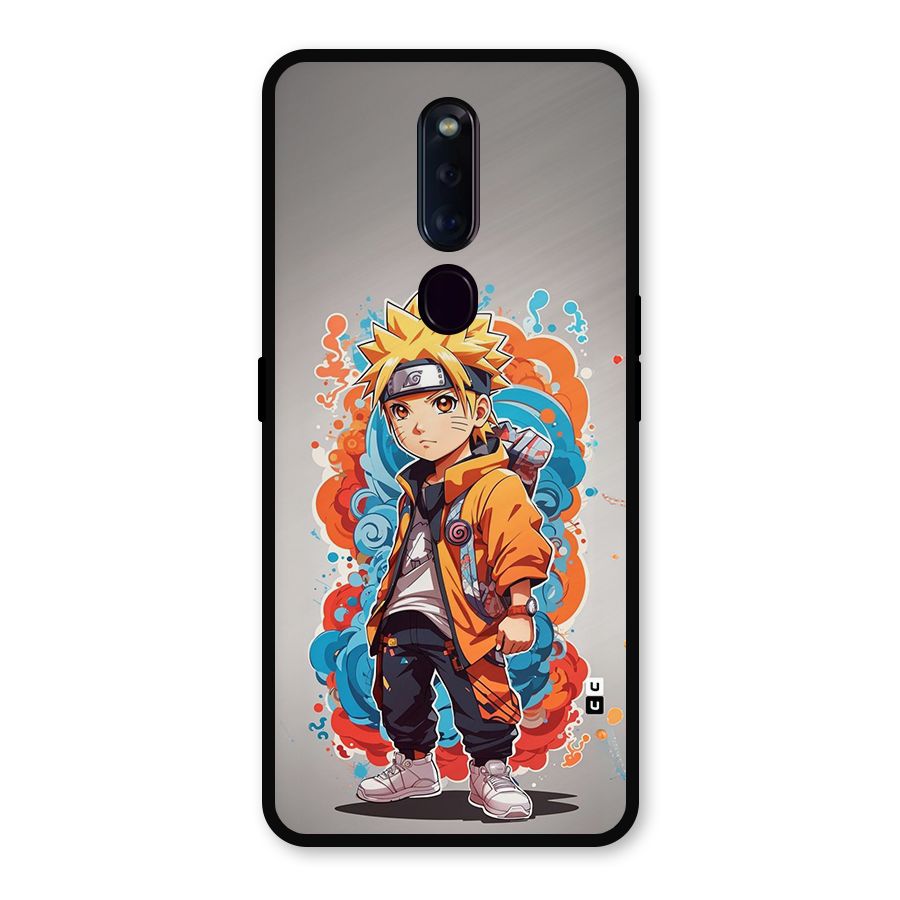 Cool Naruto Uzumaki Metal Back Case for Oppo F11 Pro
