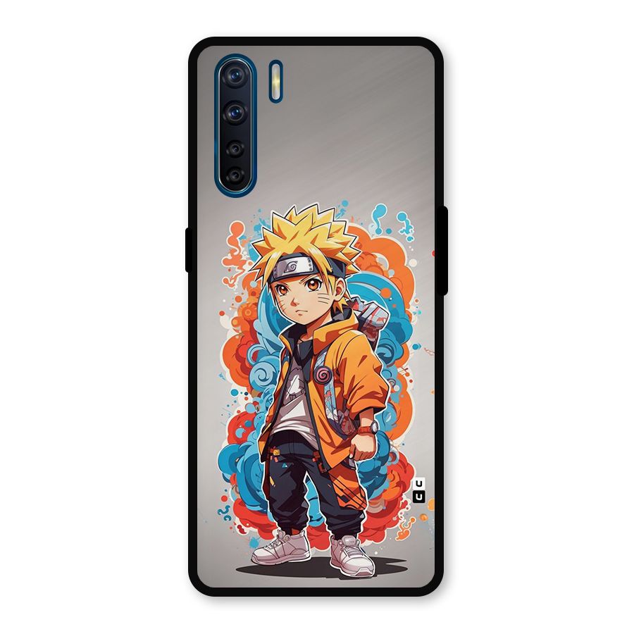 Cool Naruto Uzumaki Metal Back Case for Oppo F15