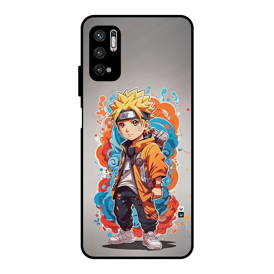 Cool Naruto Uzumaki Metal Back Case for Poco M3 Pro 5G