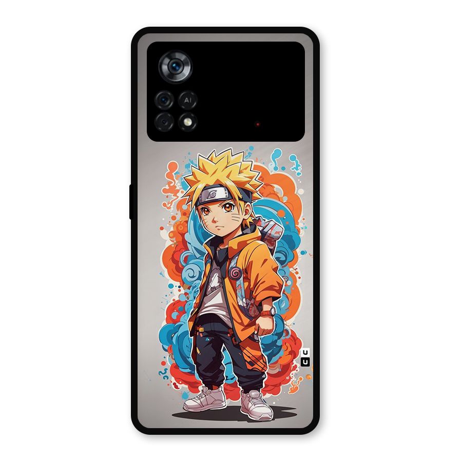 Cool Naruto Uzumaki Metal Back Case for Poco X4 Pro 5G