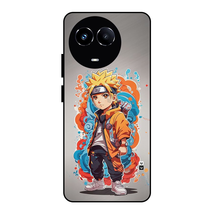 Cool Naruto Uzumaki Metal Back Case for Realme 11 5G