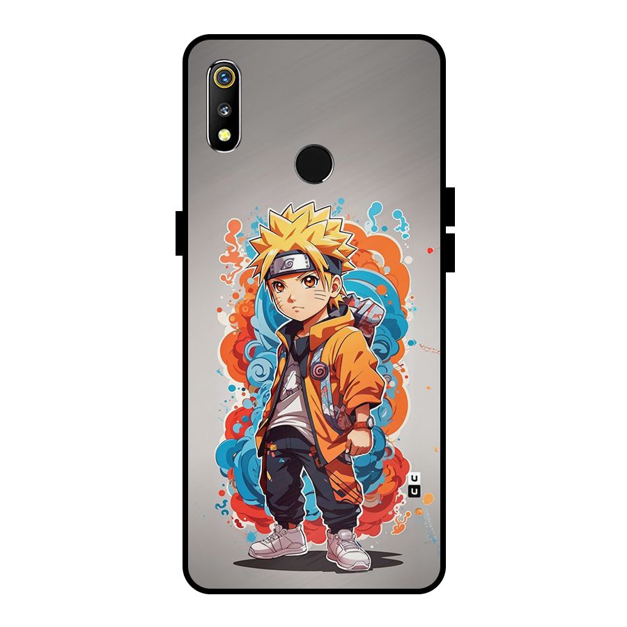 Cool Naruto Uzumaki Metal Back Case for Realme 3i