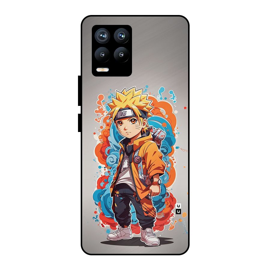 Cool Naruto Uzumaki Metal Back Case for Realme 8