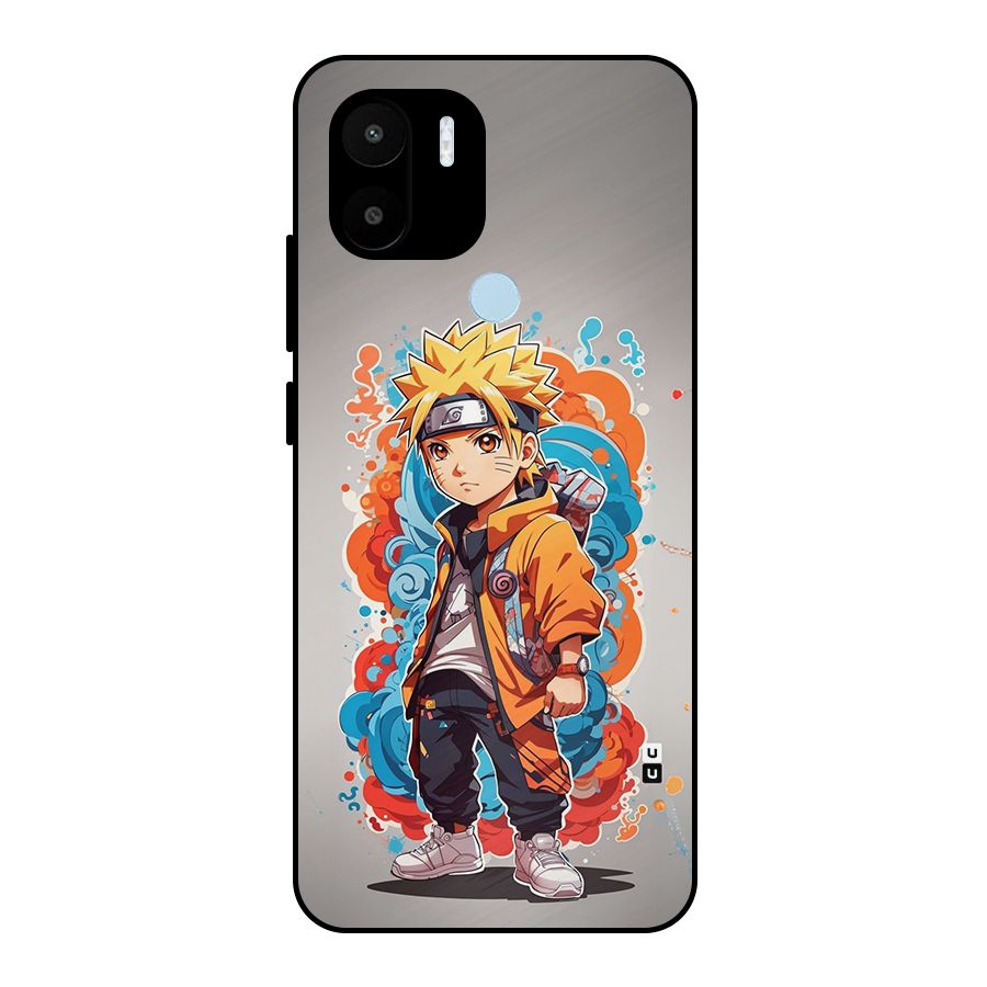 Cool Naruto Uzumaki Metal Back Case for Redmi A2 Plus