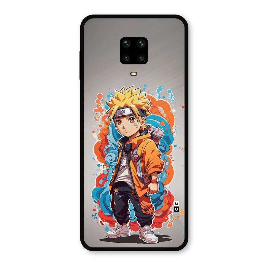 Cool Naruto Uzumaki Metal Back Case for Redmi Note 9 Pro
