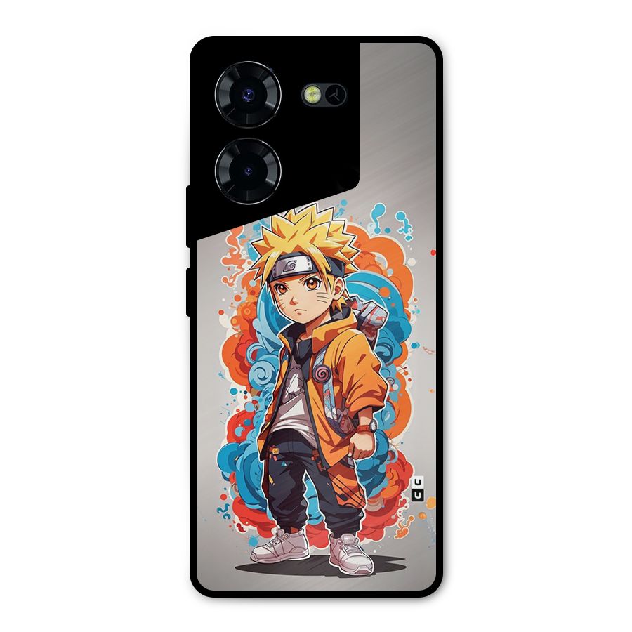 Cool Naruto Uzumaki Metal Back Case for Tecno Pova 5 Pro 5G