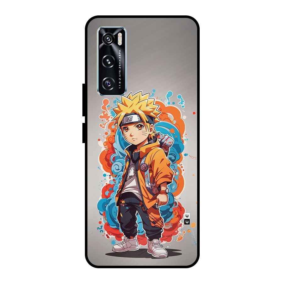 Cool Naruto Uzumaki Metal Back Case for Vivo V20 SE