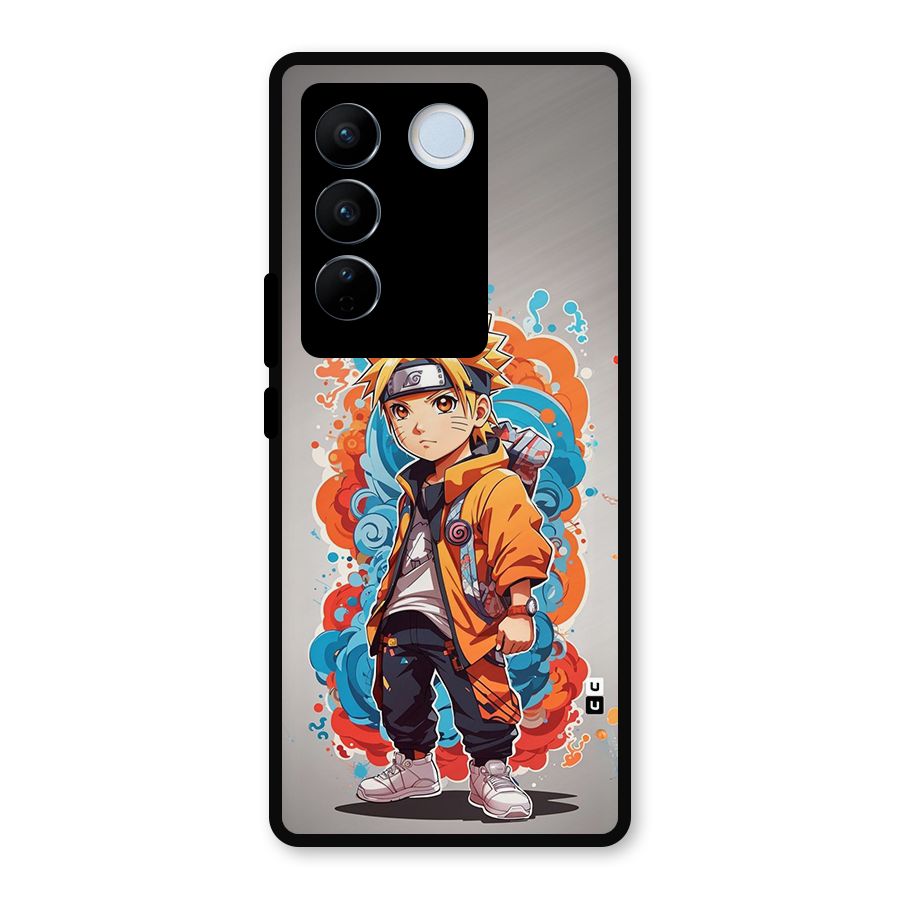 Cool Naruto Uzumaki Metal Back Case for Vivo V27