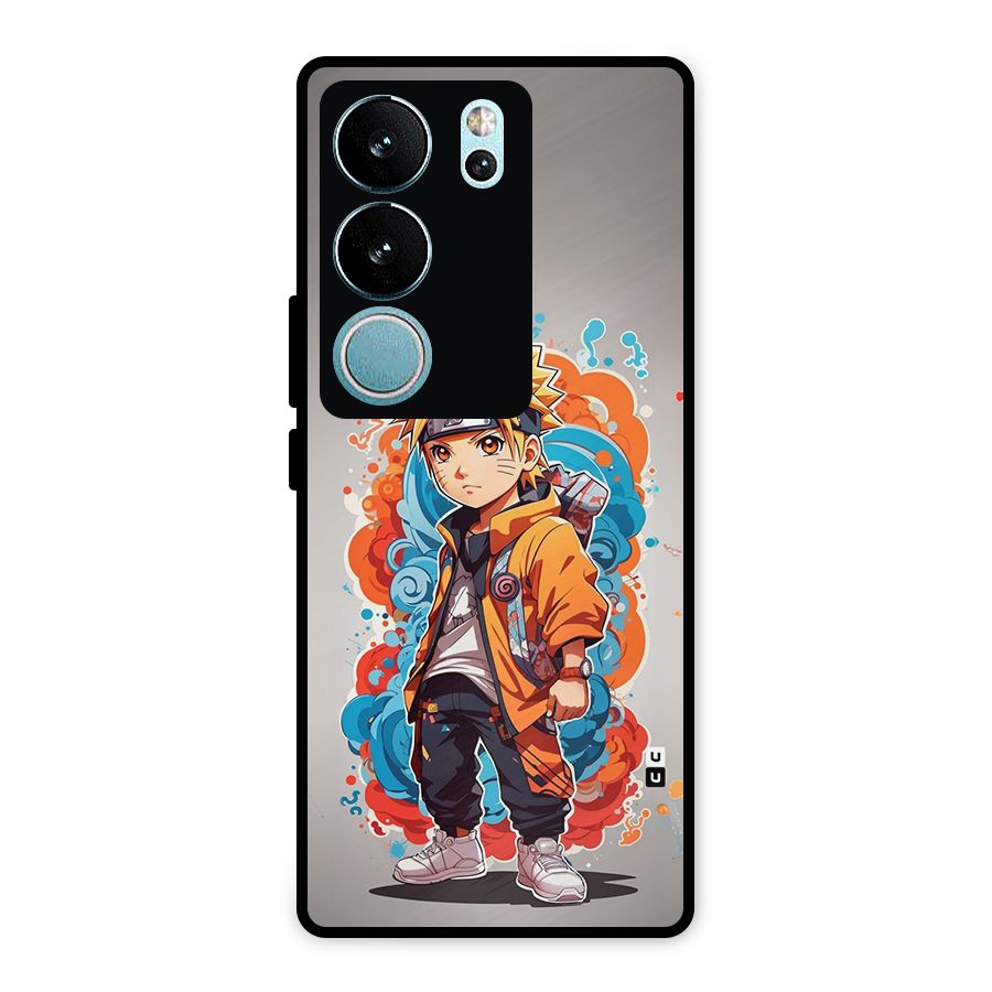Cool Naruto Uzumaki Metal Back Case for Vivo V29
