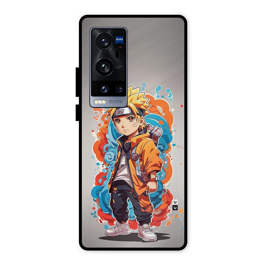 Cool Naruto Uzumaki Metal Back Case for Vivo X60 Pro Plus