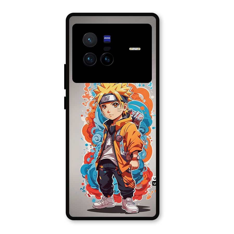 Cool Naruto Uzumaki Metal Back Case for Vivo X80