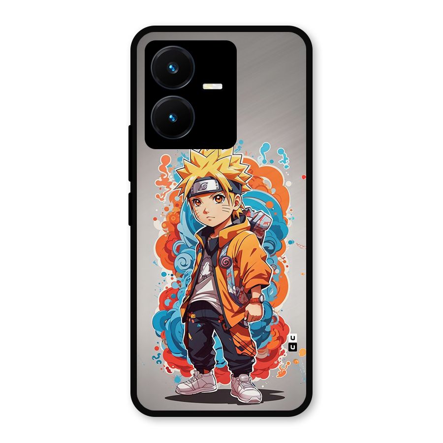 Cool Naruto Uzumaki Metal Back Case for Vivo Y22