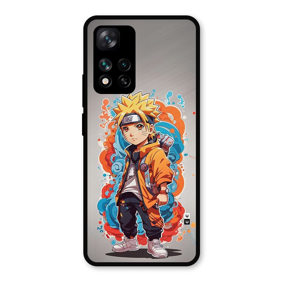 Cool Naruto Uzumaki Metal Back Case for Xiaomi 11i 5G
