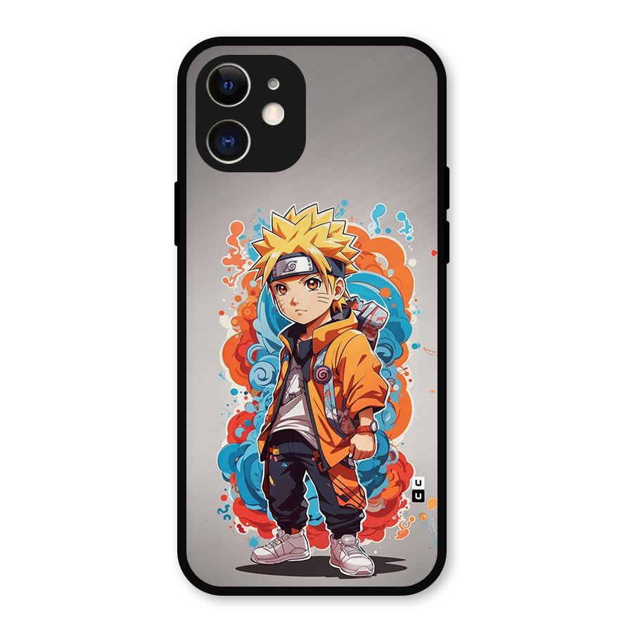 Cool Naruto Uzumaki Metal Back Case for iPhone 12