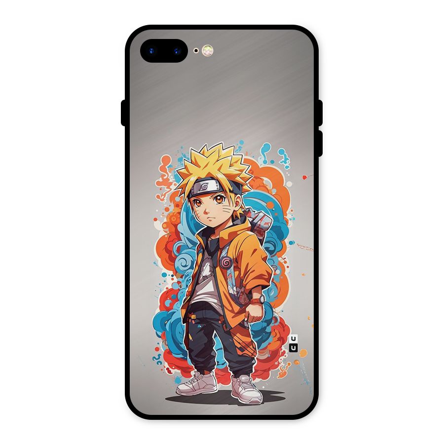 Cool Naruto Uzumaki Metal Back Case for iPhone 7 Plus