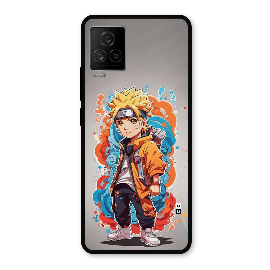 Cool Naruto Uzumaki Metal Back Case for iQOO 7 Legend 5G