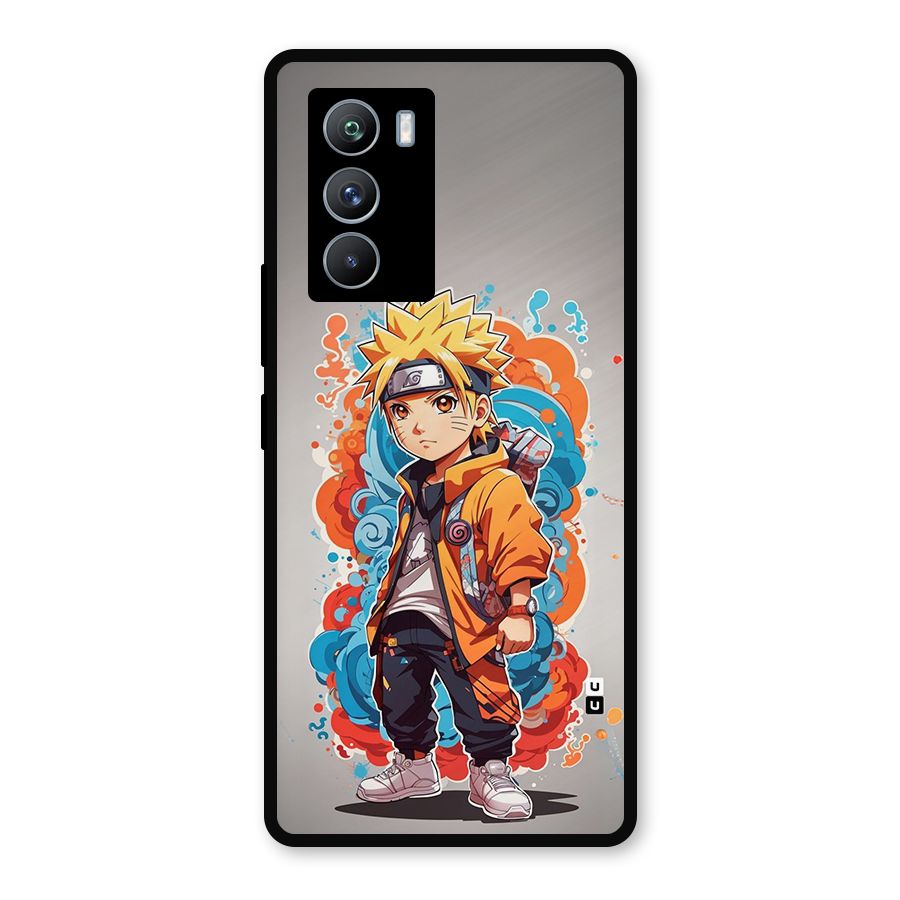 Cool Naruto Uzumaki Metal Back Case for iQOO 9 SE