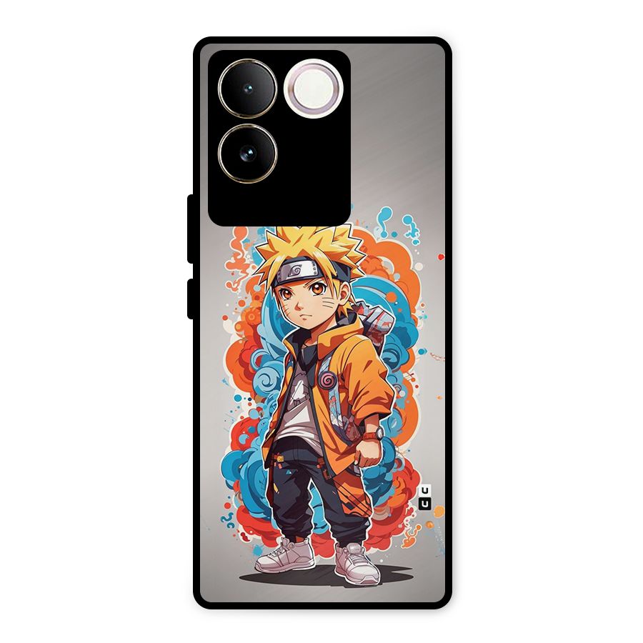 Cool Naruto Uzumaki Metal Back Case for iQOO Z7 Pro