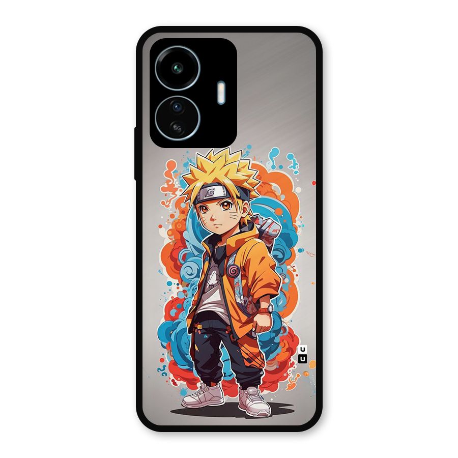 Cool Naruto Uzumaki Metal Back Case for vivo iQOO Z6 Lite 5G