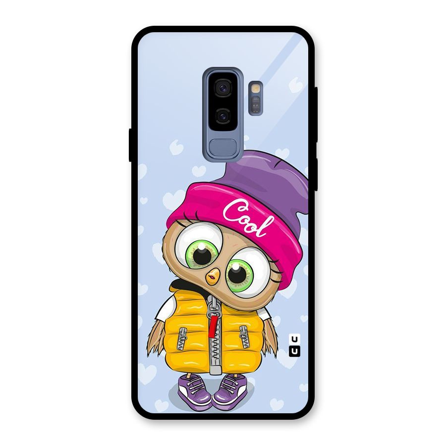 Cool Owl Glass Back Case for Galaxy S9 Plus