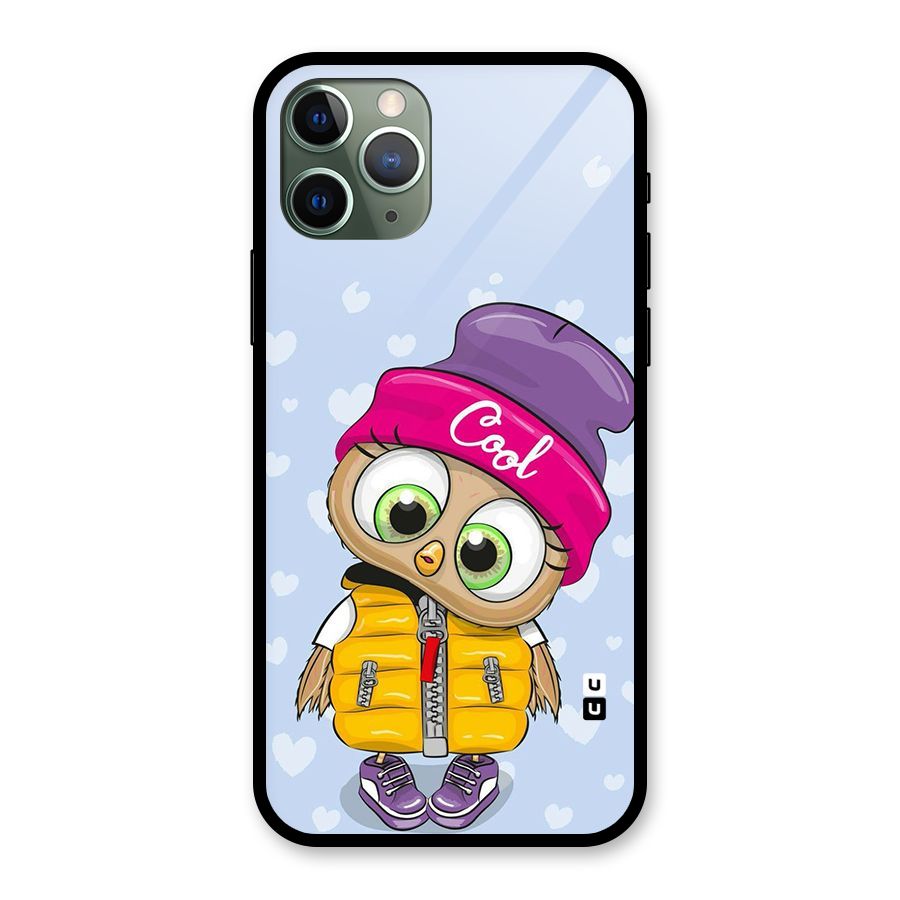 Cool Owl Glass Back Case for iPhone 11 Pro