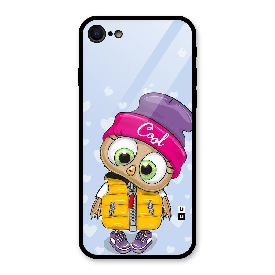 Cool Owl Glass Back Case for iPhone 7