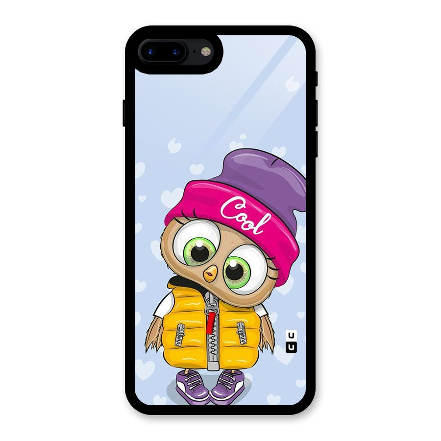 Cool Owl Glass Back Case for iPhone 8 Plus