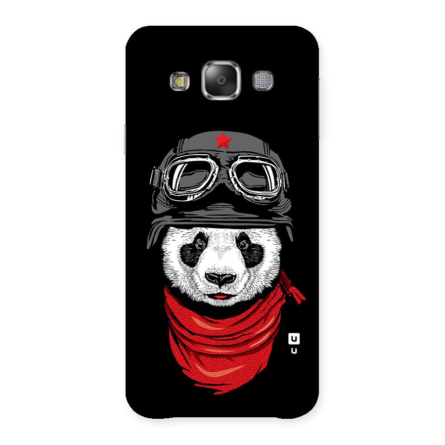 Cool Panda Soldier Art Back Case for Galaxy E7